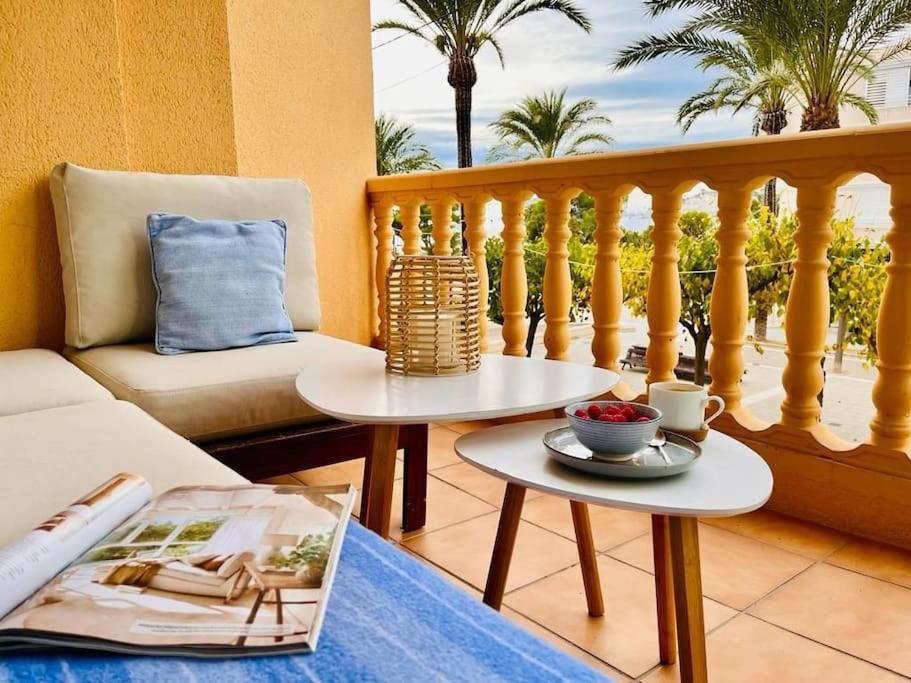 Luxe Appartement Op 50 Meter Van Zee In Moraira Exteriör bild
